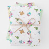 Een Monster Party Set Inpakpapier Vel (In situ)