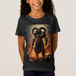 Een monsterkrijger met het hoofd van een ram 1 t-shirt