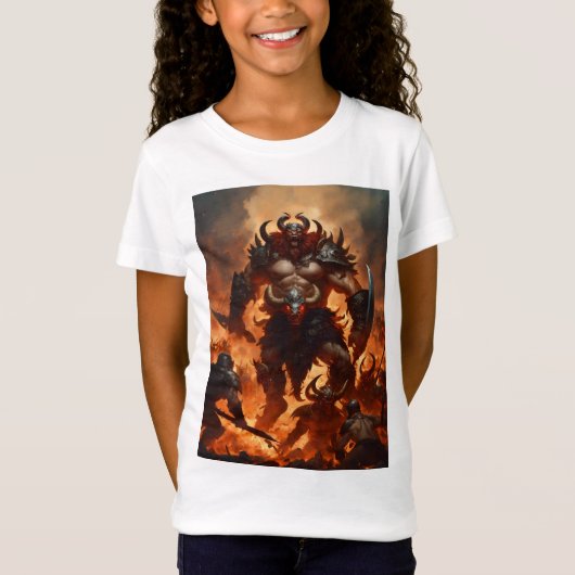 Een monsterkrijger met het hoofd van een ram 2 t-shirt (Voorkant)