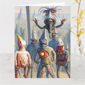 Een monsterlijke viering kaart (Gele Bloem)