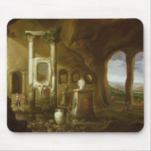 Een monument voor Augustus in een grotto met Muismat
