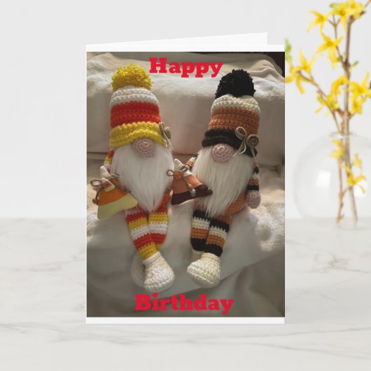 EEN MOO EN EEN WENS VOOR "UW BIRTHDAY"-KAART KAART (Gele Bloem)