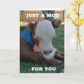 EEN MOO EN EEN WENS VOOR "UW GROTE DAG" KAART (Gele Bloem)