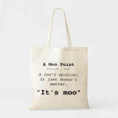 EEN MOO-PUNT Canvas tas (Voorkant)