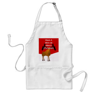 Een MOO-ST vrolijk kerstfeest! Standaard Schort