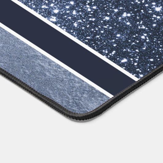 EEN MOODY-BLAUW, EDITABLE MONOGRAM BUREAUMAT (Hoek)