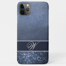 EEN MOODY-BLAUW, EDITABLE MONOGRAM
