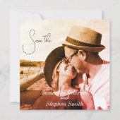 Een mooi afbeelding bespaart de datum save the date (Voorkant)