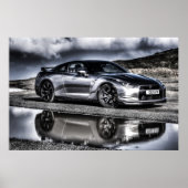 Een mooi afbeelding van een mooi stuk motor en poster (Voorkant)