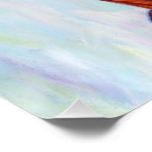 Een mooi afbeelding van een vrouw die mediteert perfect poster (Hoek)