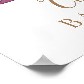 Een mooi Baby shower met pompoen Poster (Hoek)