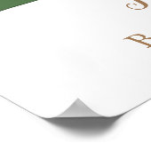 Een mooi Baby shower met pompoen Poster (Hoek)