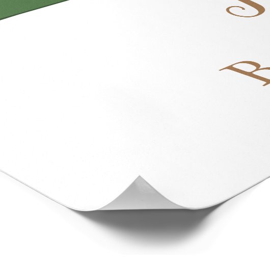 Een mooi Baby shower met pompoen Poster (Hoek)