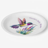 Een mooi begin: een Baby shower Papieren Bordje (Gekanteld)