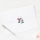 Een mooi begin: een Baby shower Ronde Sticker (Envelop)