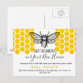 Een mooi begin in je nieuwe huis | makelaar aankondigingskaart (Voorkant / Achterkant)