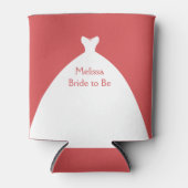 Een mooi bruiloft jurk Vrijgezellenfeest Blikjeskoeler (Voorkant)