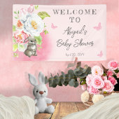 Een mooi Bunny-Baby shower Spandoek