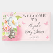 Een mooi Bunny-Baby shower Spandoek (Horizontaal)