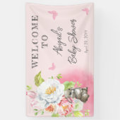 Een mooi Bunny-Baby shower Spandoek (Verticaal)