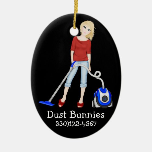 Een mooi CLEAN-thema Keramisch Ornament (Voorkant)