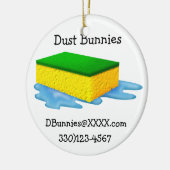 Een mooi CLEAN-thema Keramisch Ornament (Links)