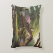 Een mooi dorp Daglicht klein huisje Accent Kussen (Voorkant(Verticaal))