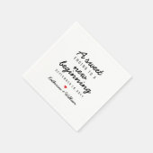 Een mooi einde van een nieuwe bruiloft servet (Hoek)