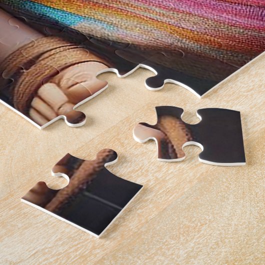 Een mooi hippie meisje legpuzzel (Zijkant)