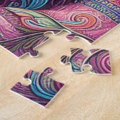 Een mooi hippie meisje legpuzzel (Zijkant)