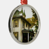 Een mooi huis metalen ornament (Rechts)