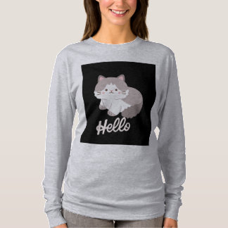 Een mooi katten shirt voor u