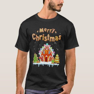 Een mooi kerstontbijtontbijt voor het bakken van S T-shirt
