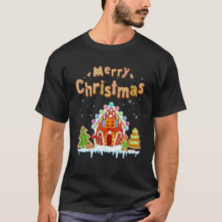 Een mooi kerstontbijtontbijt voor het bakken van S T-shirt