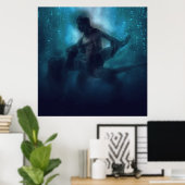 Een mooi koppel dansen poster (Thuiskantoor)