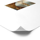 Een mooi meisje portret poster (Hoek)