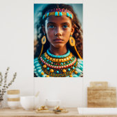 Een mooi meisje uit de Inca stammen Poster (Keuken)