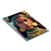 Een mooi meisje uit de Oost-Afrikaanse stammen Notitieboek (Rechterzijde)