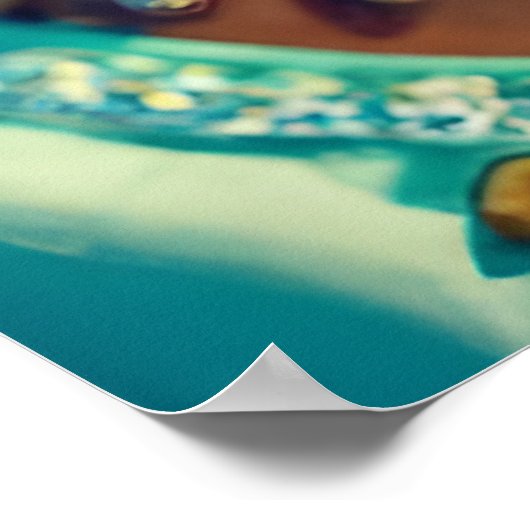 Een mooi meisje uit de Oost-Afrikaanse stammen Poster (Hoek)