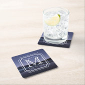 Een mooi monogram, eenvoudig landschap kartonnen onderzetters (Insitu)