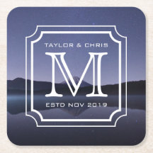 Een mooi monogram, eenvoudig landschap