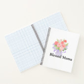 Een mooi ontworpen “Blessed Mama” notitieboek (Binnen)
