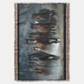 Een mooi paard ontworpen deken (Voorkant Verticaal)