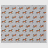 Een mooi paardenpakpapier cadeaupapier (Vlak)