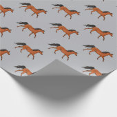 Een mooi paardenpakpapier cadeaupapier (Hoek)