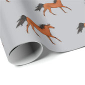 Een mooi paardenpakpapier cadeaupapier (Rol Hoek)