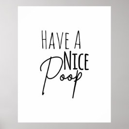 Een mooi Poster met een prettig poepje