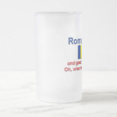 Een mooi Roemeens Matglas Bierpul (Center)