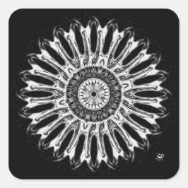 Een mooi rond ding v1b vierkante sticker