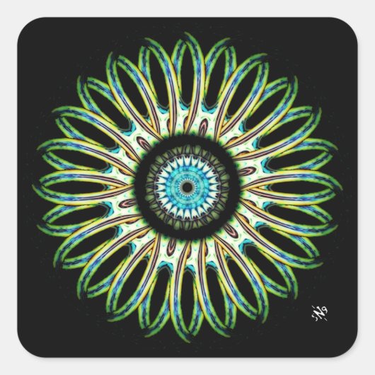 Een mooi rond ding vC2 Vierkante Sticker (Voorkant)